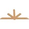 Ekena Millwork Kennewick Timber Gable Bracket, Western Red Cedar, 84"W x 42"H x 1 1/2"D x 5 1/2"F, 12/12 Pitch GBW084X42X0206KEN00SWR - alternate 5